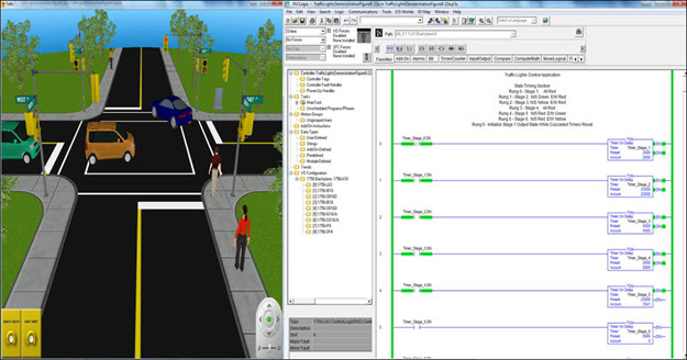 3DWorld Traffic Light Simulation