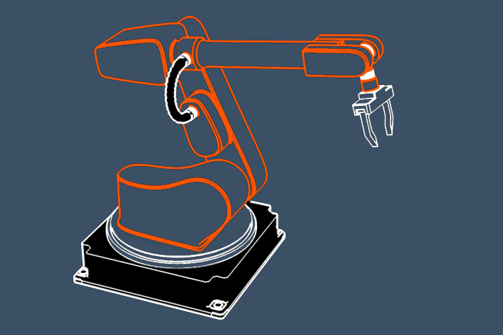Animated robotic arm