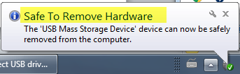 Safe to Remove Hardware 