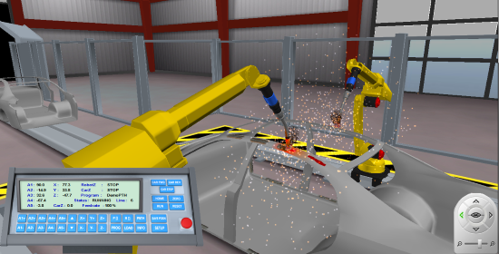 Arc Welding 3D simulation environment