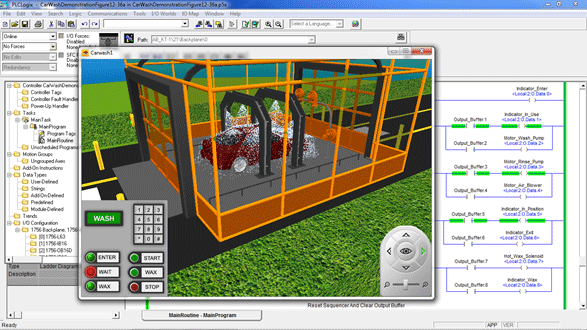 Image of PLCLogix Car Wash Simulation