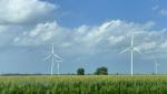 wind turbine in field