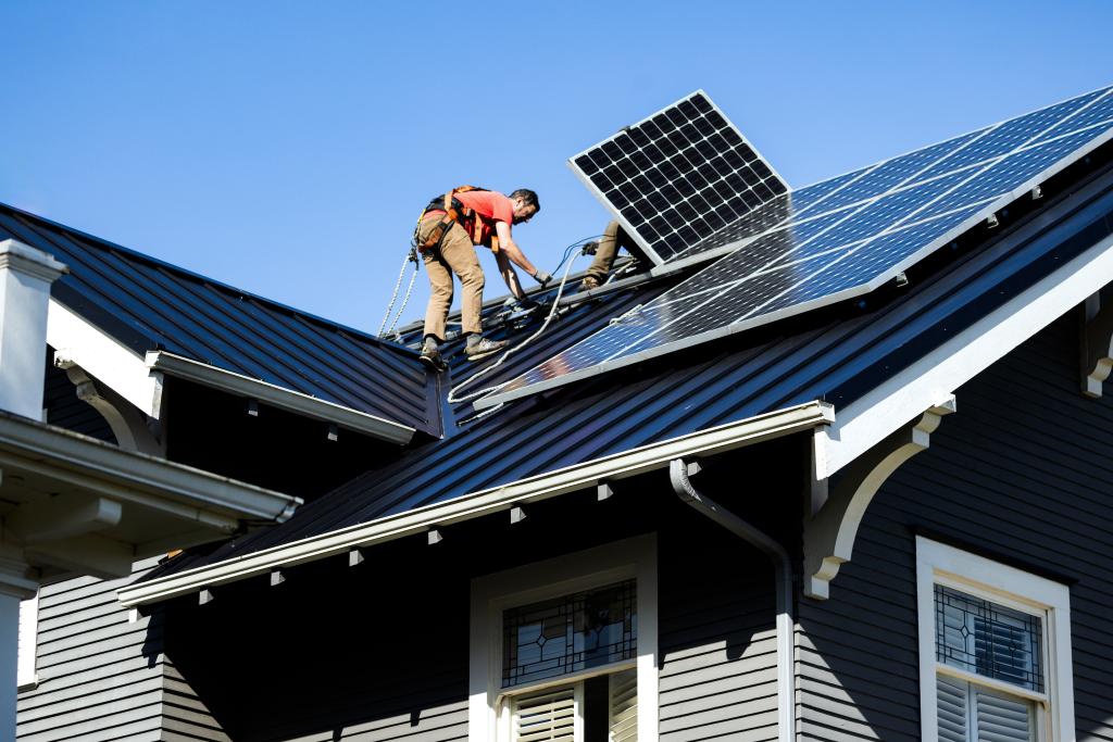 Installation of Solar panel on residential home